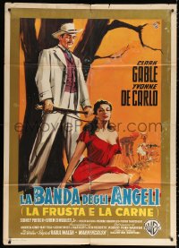 2k267 BAND OF ANGELS Italian 1p 1957 different art of Gable & sexy slave De Carlo by Nano!