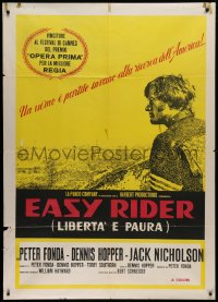 2k282 EASY RIDER Italian 1p R1970s Peter Fonda, motorcycle biker classic directed by Dennis Hopper