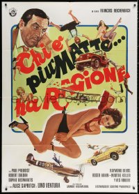 2k348 RIGHT OF THE MADDEST Italian 1p 1974 great montage with sexy half-naked women, cars & planes!