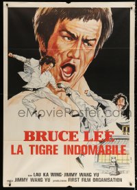 2k349 SAVAGE KILLERS Italian 1p 1982 cool art of Bruce Lee, The Indomitable Tiger, kung fu!
