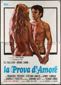 2k202 LA PROVA D'AMORE Italian 2p 1974 art of sexy naked lovers by Piero Ermanno Iaia, rare!