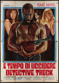2k248 TRUCK TURNER Italian 2p 1976 different Piovano art of Isaac Hayes & sexy naked ladies!