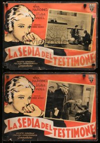 2k164 WITNESS CHAIR 3 Italian LCs 1937 Ann Harding testifying in court & w/Margaret Hamilton, rare!