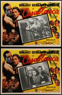 2k077 CASABLANCA 7 Mexican LCs R1990s Humphrey Bogart, Ingrid Bergman, Michael Curtiz classic!