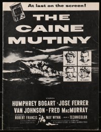 2k093 CAINE MUTINY pressbook 1954 Humphrey Bogart, Jose Ferrer, Van Johnson & Fred MacMurray!