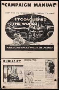 2k088 IT CONQUERED THE WORLD/SHE-CREATURE pressbook supplement 1956 Roger Corman, Beverly Garland