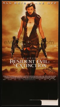 2k013 RESIDENT EVIL: EXTINCTION 8x15 Dutch standee 2007 sexy zombie killer Milla Jovovich!