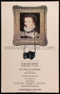 2k140 LETTICE & LOVAGE stage play WC 1990 great art of Maggie Smith in period costume with camera!