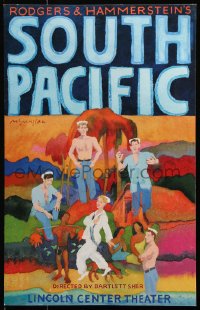 2k154 SOUTH PACIFIC stage play WC 2008 James Michener, Rodgers & Hammerstein, James McMullan art!