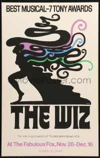 2k159 WIZ stage play WC 1974 new musical version of The Wonderful World of Oz, Milton Glaser art!
