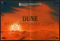 2k081 DUNE promo brochure 1984 David Lynch sci-fi epic, cool completely different desert art!