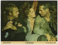 2m926 TOWERING INFERNO color 11x14 still 1974 Faye Dunaway between Paul Newman & Steve McQueen!
