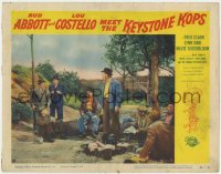 2m255 ABBOTT & COSTELLO MEET THE KEYSTONE KOPS LC #5 1955 in nice clothes at hobo jungle!