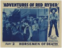 2m265 ADVENTURES OF RED RYDER chapter 2 LC 1940 sheriff Carleton Young with gun, Horsemen of Death!