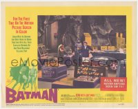 2m290 BATMAN LC #1 1966 great image of Adam West & Burt Ward with the Penguin in Bat Cave!
