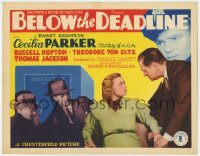 2m014 BELOW THE DEADLINE TC 1936 Cecilia Parker in a dynamic drama of lurking shadows on Broadway!