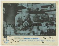2m309 BIRDMAN OF ALCATRAZ LC #6 1962 John Frankenheimer, Burt Lancaster working in prison cell lab!
