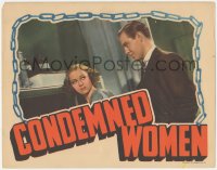 2m371 CONDEMNED WOMEN LC 1938 c/u of Louis Hayward standing behind female convict Sally Eilers!