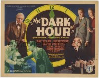 2m053 DARK HOUR TC 1936 Ray Walker, Irene Ware, Churchill, murder mystery, cool clock artwork!