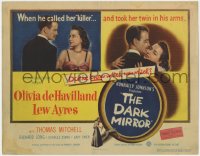 2m054 DARK MIRROR TC 1946 Lew Ayres loves one twin Olivia De Havilland and hates the other!