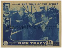2m397 DICK TRACY chapter 12 LC 1937 close up of Ralph Byrd & pilot by plane, Trail of the Spider!