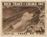 2m399 DICK TRACY VS. CRIME INC. chapter 12 LC 1941 Byrd unconscious on conveyor belt, Trial by Fire!