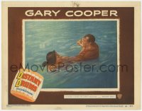 2m401 DISTANT DRUMS LC #7 1951 cool image of Gary Cooper fighting Native American in water!