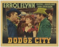 2m404 DODGE CITY LC 1939 close up of sexy Ann Sheridan, who isn't amused by Big Boy Williams!