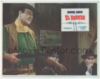 2m422 EL DORADO LC #6 1966 big John Wayne standing with rifle by Edward Asner smoking cigar!