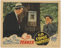 2m466 GO CHASE YOURSELF LC 1938 Tom Kennedy glares at wacky Joe Penner by wanted poster!