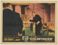 2m468 GOLDFINGER LC #4 1964 Sean Connery as James Bond 007 attacking Harold Sakata as Oddjob!