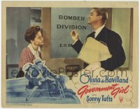 2m472 GOVERNMENT GIRL LC 1943 Olivia de Havilland & Sonny Tufts in World War II Washington D.C.!