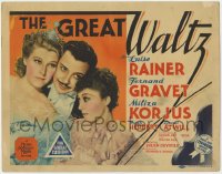 2m093 GREAT WALTZ TC 1938 Luise Rainer, Fernand Gravet, Miliza Korjus, directed by Julien Duvivier!