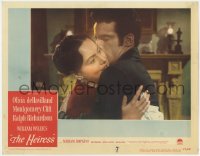 2m487 HEIRESS LC #1 1949 William Wyler, c/u of Olivia de Havilland & Montgomery Clift hugging!
