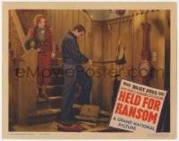 2m488 HELD FOR RANSOM LC 1938 Blanche Mehaffey watches Grant Withers hack a hole in the wall!