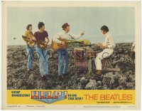 2m491 HELP LC #6 1965 The Beatles, John, Paul, George & Ringo performing on a rocky beach!