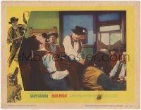 2m493 HIGH NOON LC #4 1952 Gary Cooper punches Larry J. Blake who says he is Frank Miller's friend!