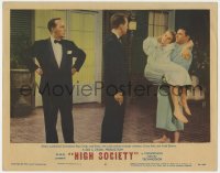 2m495 HIGH SOCIETY LC #8 1956 Bing Crosby confronts Frank Sinatra & Grace Kelly after their swim!