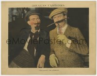 2m496 HIS MAJESTY THE AMERICAN LC 1919 Douglas Fairbanks Sr. using feathers as faux facial hair!