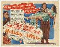 2m102 HOLIDAY AFFAIR TC 1949 sexy Janet Leigh is just what Robert Mitchum wants for Christmas!