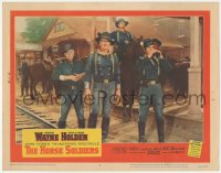 2m505 HORSE SOLDIERS LC #7 1959 cavalry man John Wayne in street by railroad tracks, John Ford