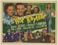 2m103 HOT RHYTHM TC 1944 sexy Dona Drake, Robert Lowery, great musical montage!