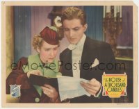 2m507 HOUSE OF A THOUSAND CANDLES LC 1936 c/u of Phillips Holmes & Mae Clarke reading letter!