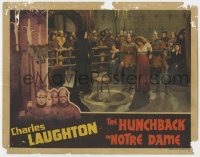 2m509 HUNCHBACK OF NOTRE DAME LC 1939 Maureen O'Hara is brought by guard to be punished!