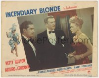 2m517 INCENDIARY BLONDE LC #7 1945 Albert Dekker between Betty Hutton & Arturo De Cordova!