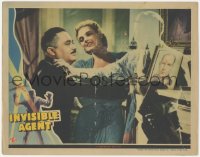 2m521 INVISIBLE AGENT LC 1942 loosely based on H.G. Wells, cool special effects image!