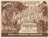 2m111 INVISIBLE MONSTER chapter 4 TC 1950 Manhattan crook murders for millions, Highway Holocaust!