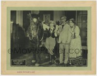 2m524 IRON NAG LC 1925 Mack Sennett, wacky image of Billy Bevan with race horse!
