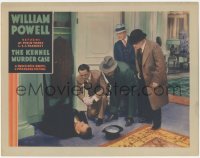 2m540 KENNEL MURDER CASE LC 1933 William Powell & other detectives examine dead man on floor!