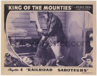 2m548 KING OF THE MOUNTIES chapter 4 LC 1942 Allan Rocky Lane fighting the Railroad Saboteurs!
